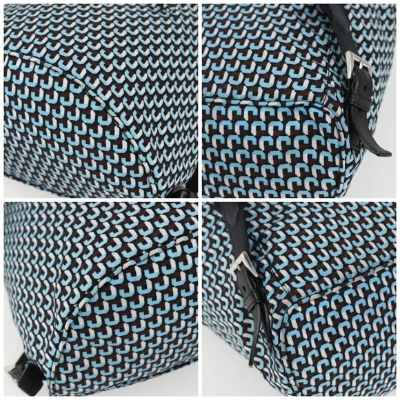 PRADA Backpack Nylon Light Blue Silver Auth 158915SAM main image 7
